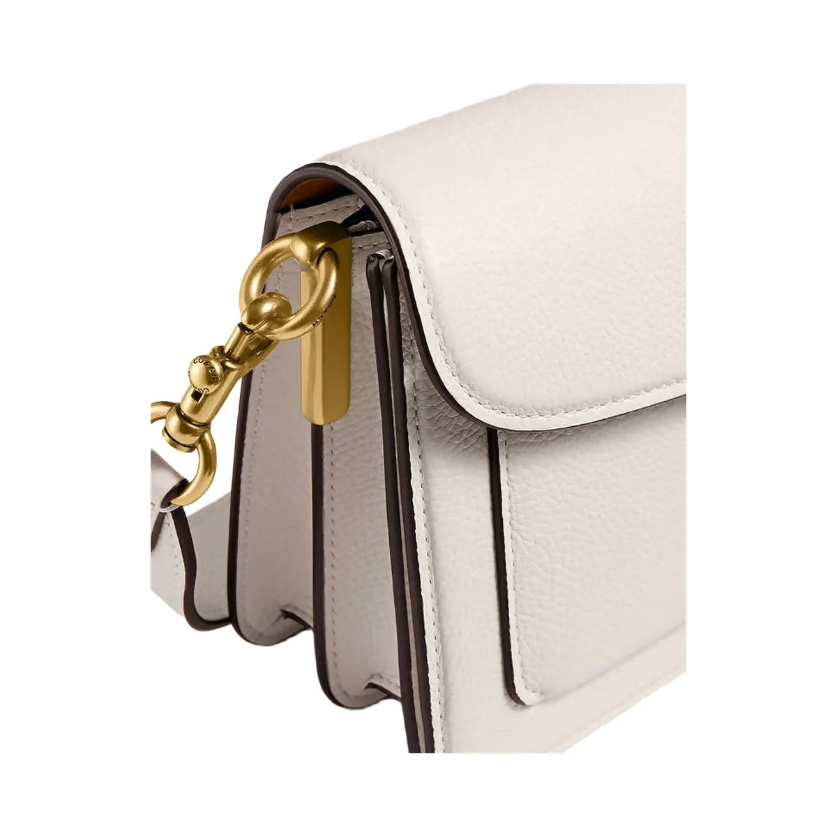 Coach Tabby Shoulder Bag 26 Polished Pebble Leather-Brass-Chalk - HypeFly India View 2