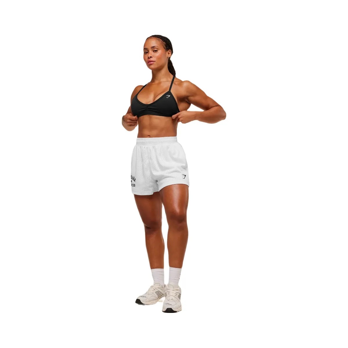 Gymshark Lifting Club Mesh Shorts - White - HypeFly India View 6