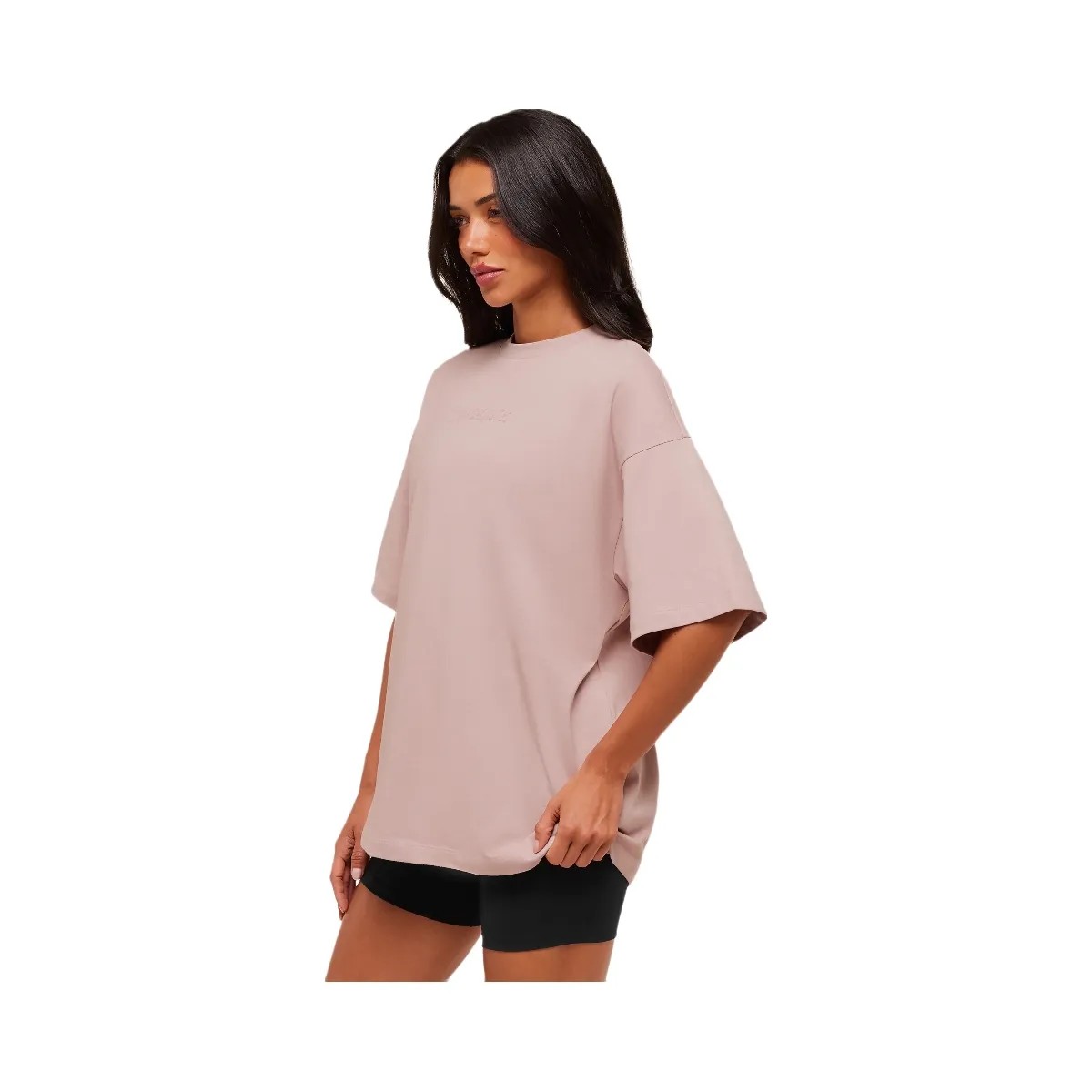 Gymshark Embossed Graphic Oversized T-Shirt - Muted Pink - HypeFly India View 4