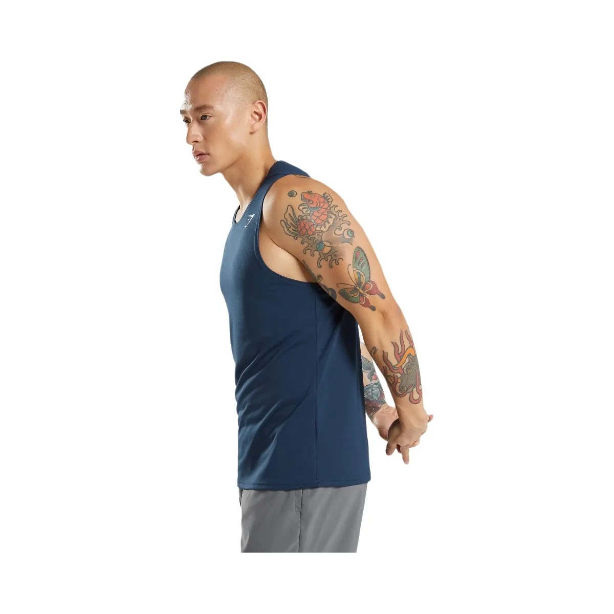 Gymshark Arrival Tank - Navy - HypeFly India View 3