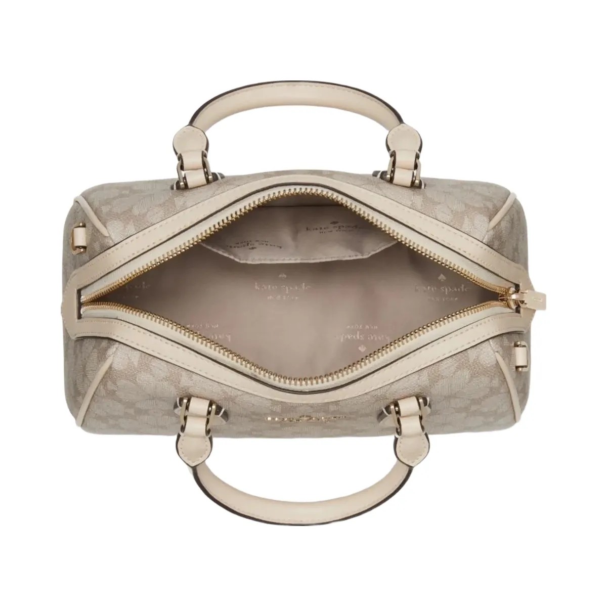 Kate Spade Flower Small Dolly Duffle Dark Beige Multi - HypeFly India View 3