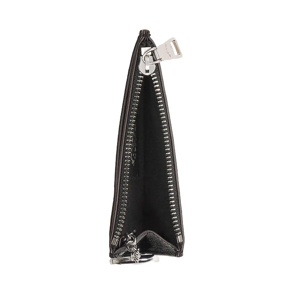 Coach Zip Card Case With Key Ring In Checkerboard Upcrafted Leather Black-Chalk - HypeFly India View 4