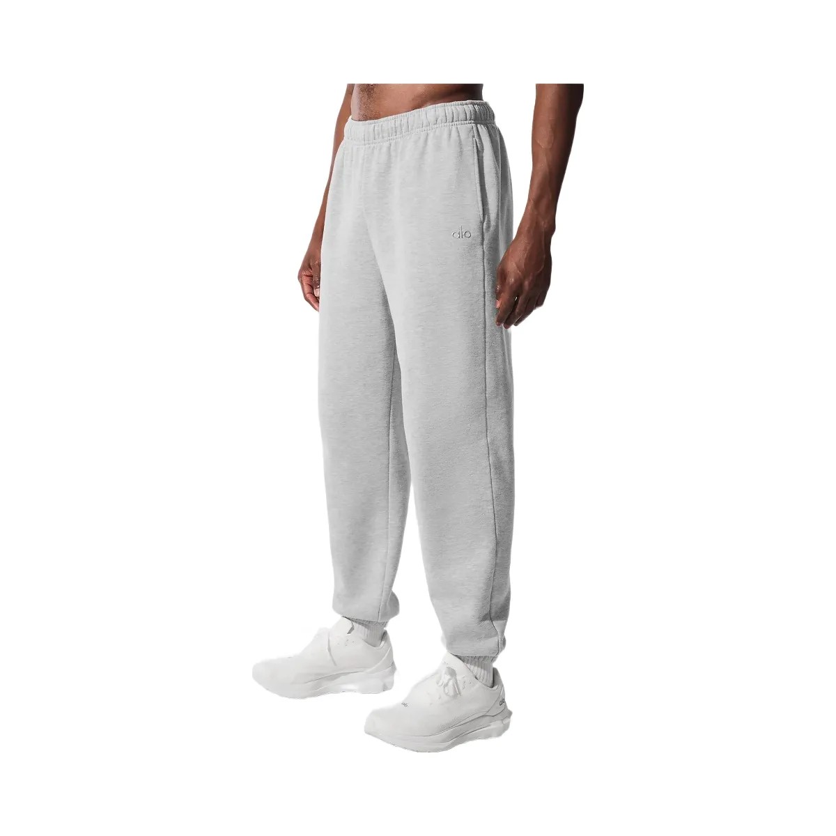 Alo Men's Accolade Sweatpant - Athletic Heather Grey - HypeFly India View 4