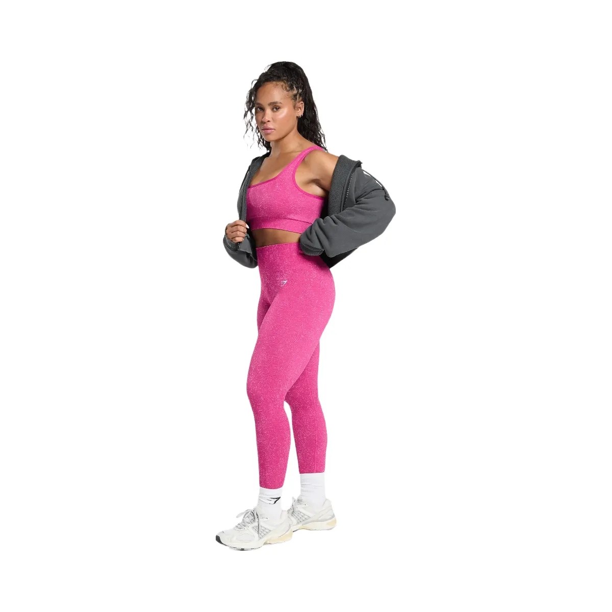 Gymshark Adapt Fleck Sports Bra - Winning Pink/Sour Pink - HypeFly India View 4
