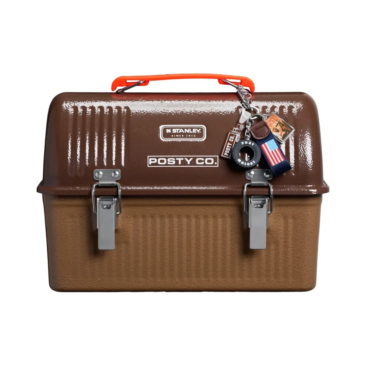 Stanley Post Malone x Stanley Legendary Classic Bottle and Lunch Box Set Post Malone Hammertone Coyote Brown - HypeFly India View 1