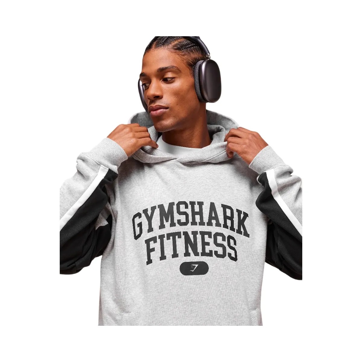 Gymshark Campus Hoodie - Light Grey Core Marl - HypeFly India View 6