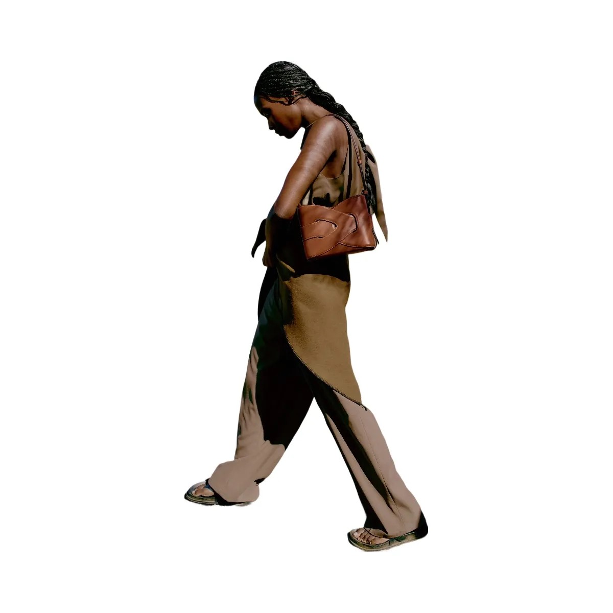 Polene Nodde Smooth Cognac - HypeFly India View 3