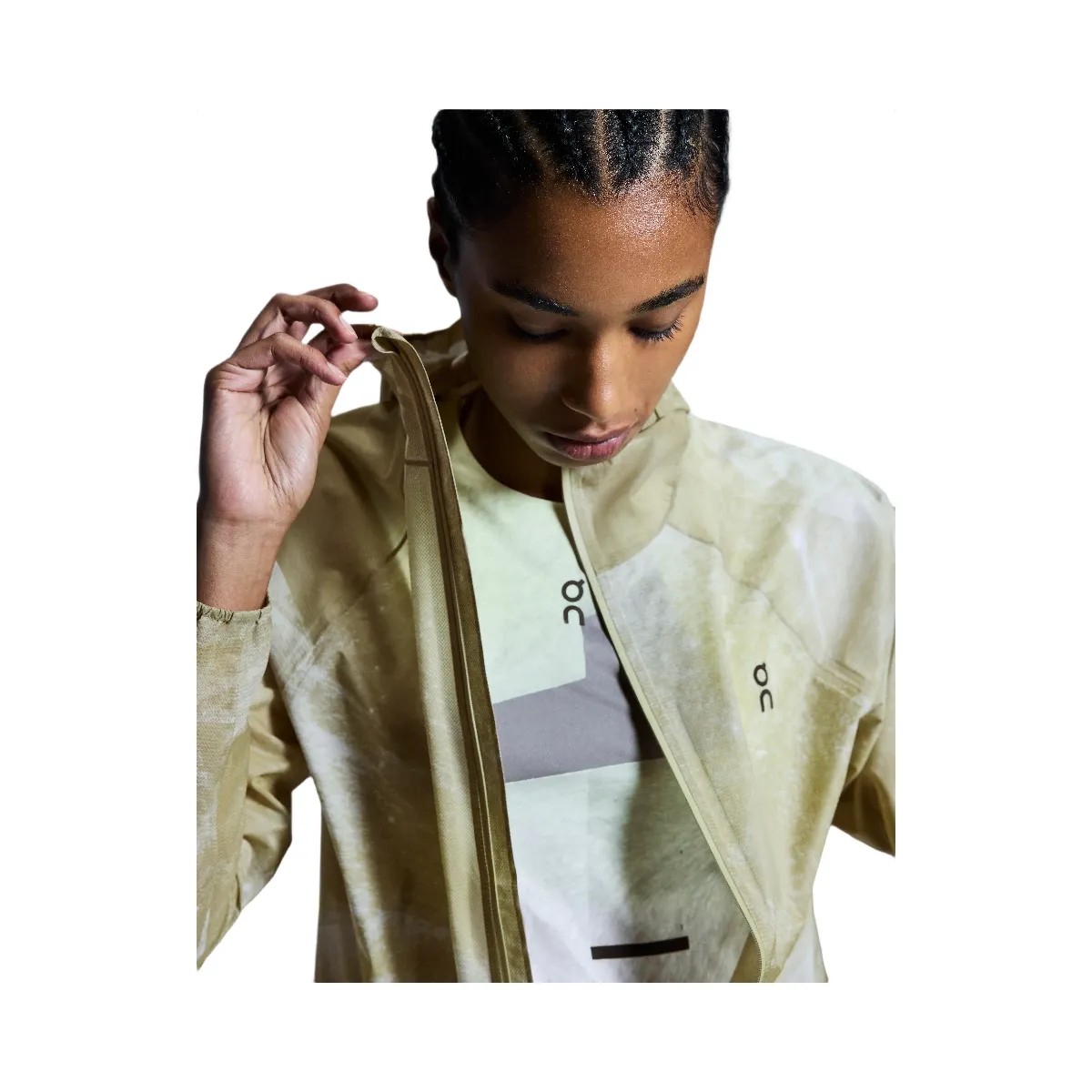 On Ultra Jacket White | Caper  - HypeFly India View 5