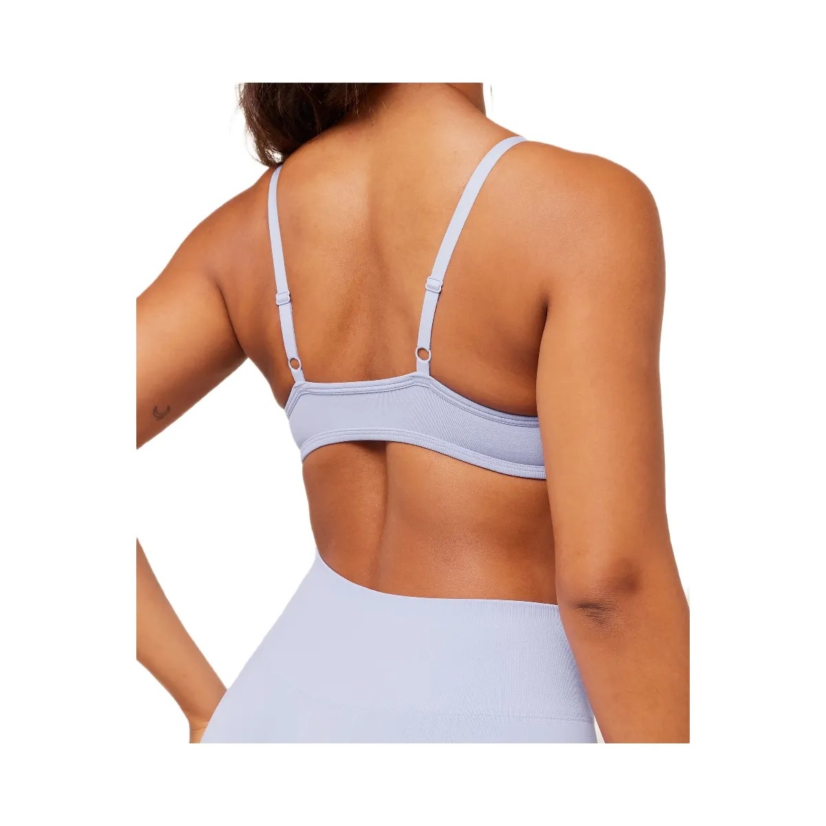 Gymshark Soft Sculpt V-neck Sports Bra - Peri Blue - HypeFly India View 6
