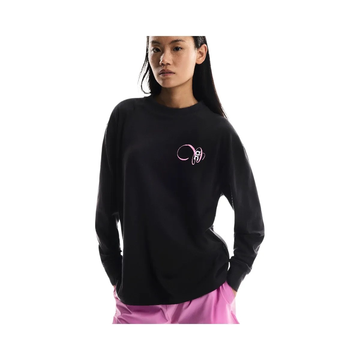 On Club Long-T Graphic Black - HypeFly India View 3