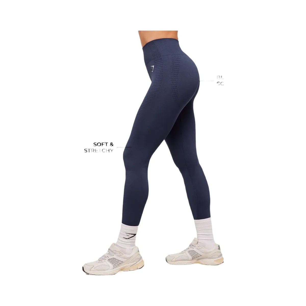 Gymshark Vital Soft Leggings - Heavy Blue/Marl - HypeFly India View 2