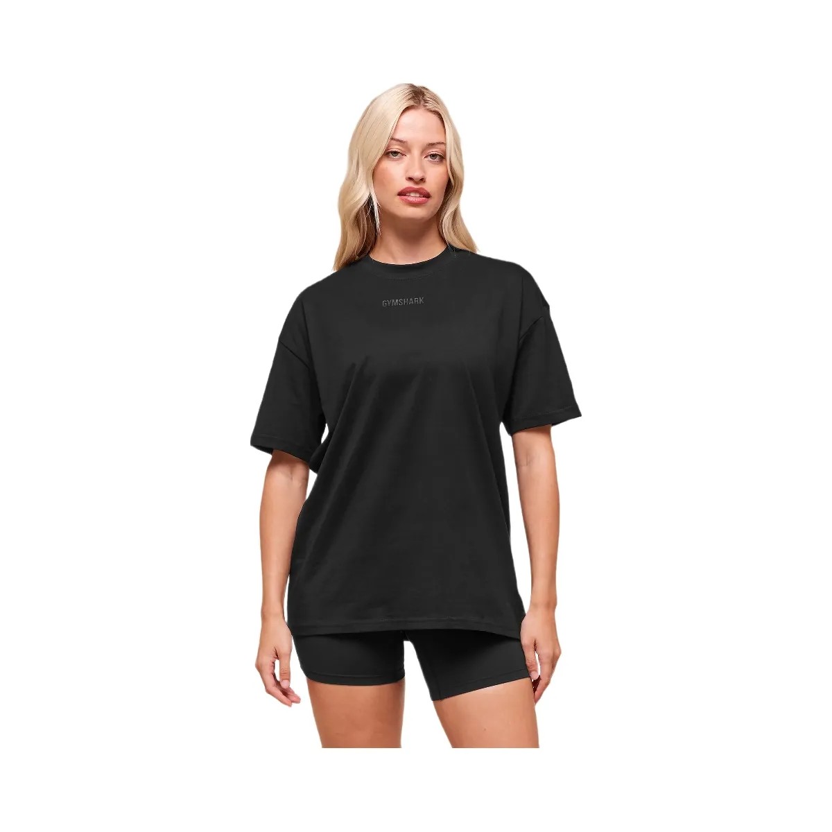 Gymshark Block Oversized T-Shirt - Black - HypeFly India View 1