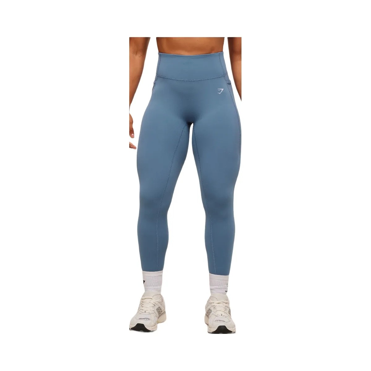 Gymshark Lifting Pocket Leggings - Worn Blue - HypeFly India View 1