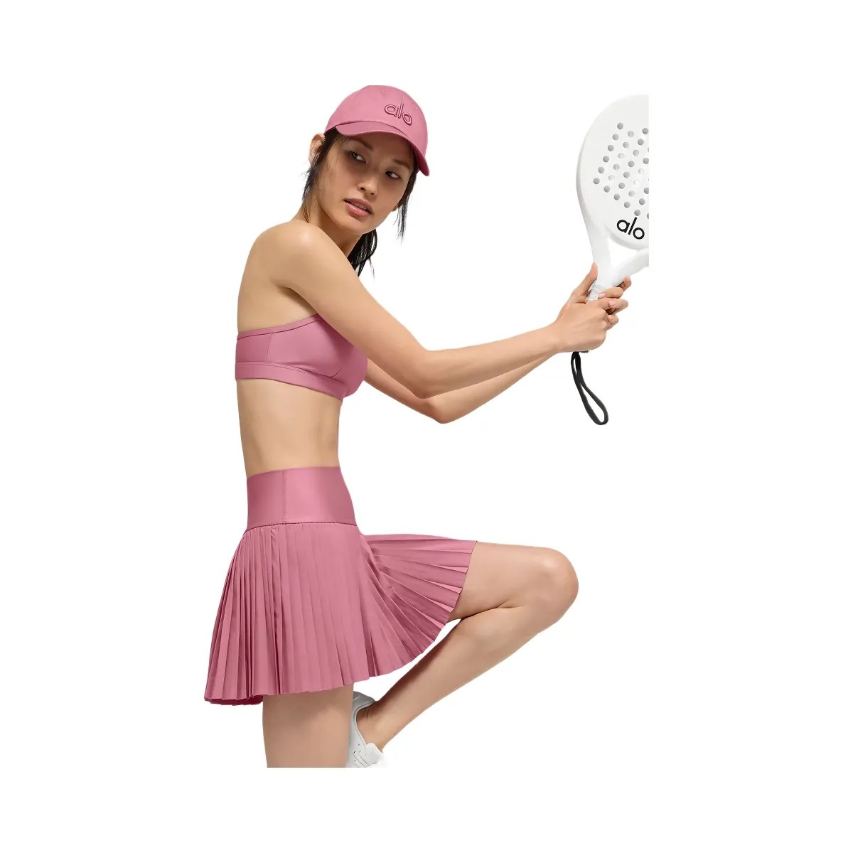 Alo Women's Airlift Intrigue Bra - Pink Wild Rose - HypeFly India View 3