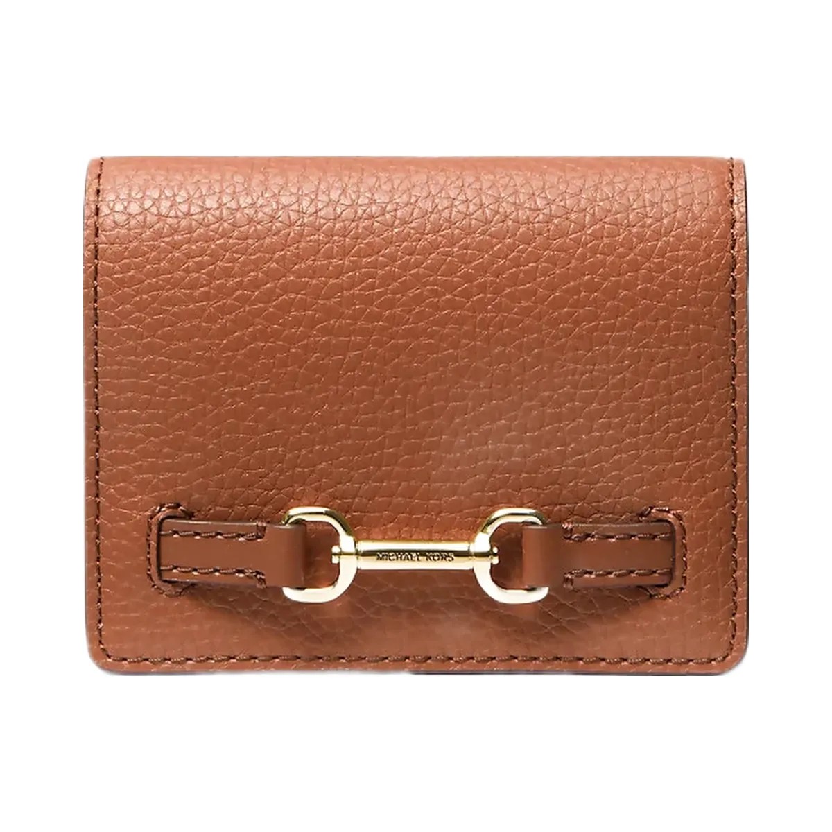 Michael Kors Carson Small Pebbled Leather Wallet Luggage - HypeFly India View 1
