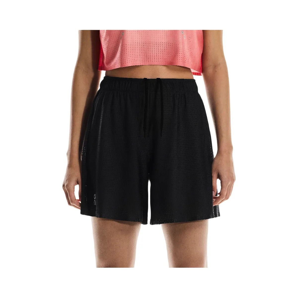 On Pace Mesh Shorts Black - HypeFly India View 2