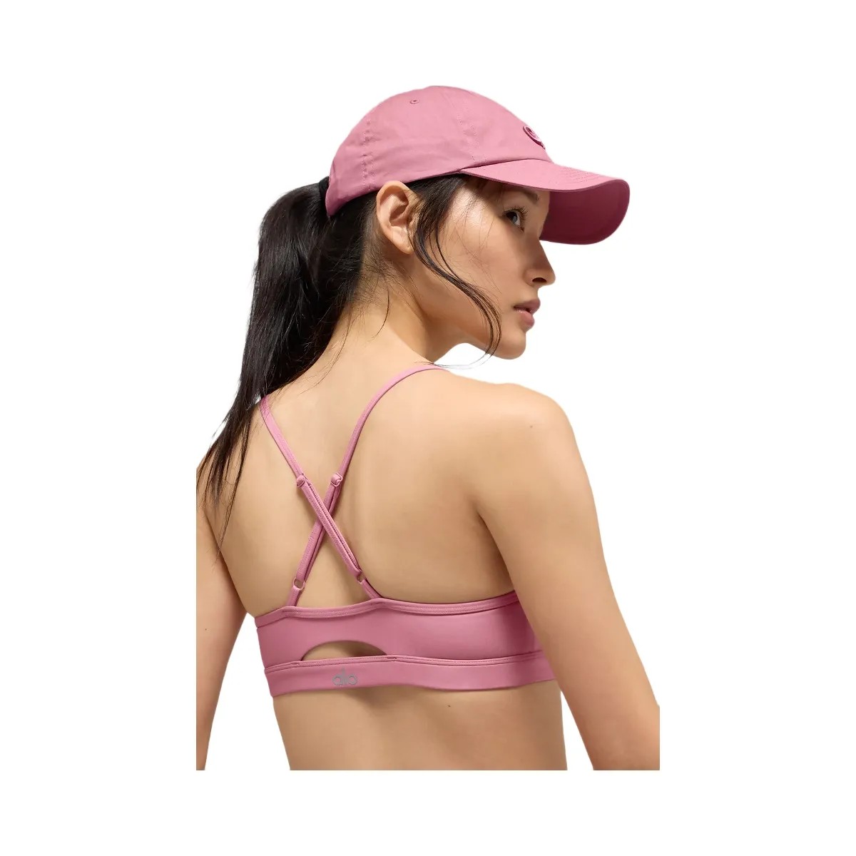 Alo Women's Airlift Intrigue Bra - Pink Wild Rose - HypeFly India View 2