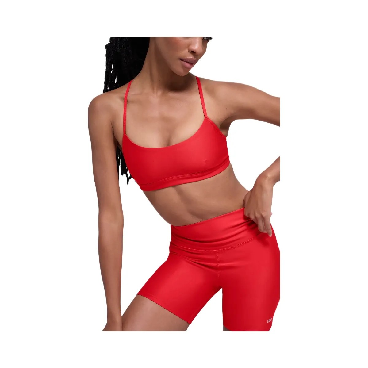 Alo Women's Airlift Intrigue Bra - Bright Red - HypeFly India View 3
