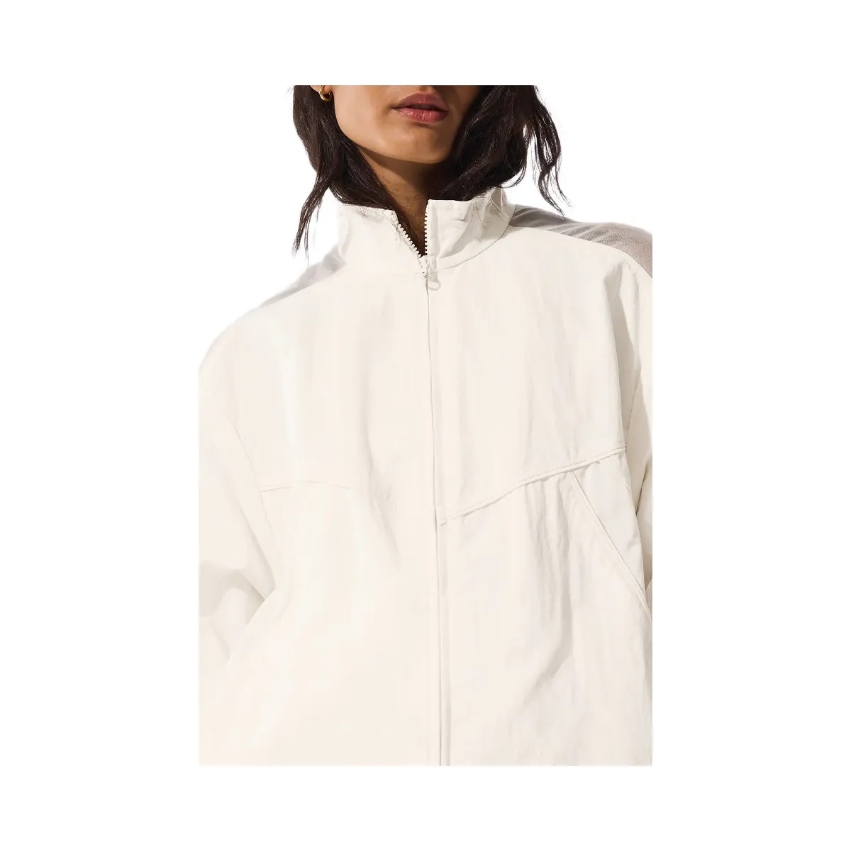Alo Women's Origin Full-Zip Track Jacket - Ivory - HypeFly India View 2