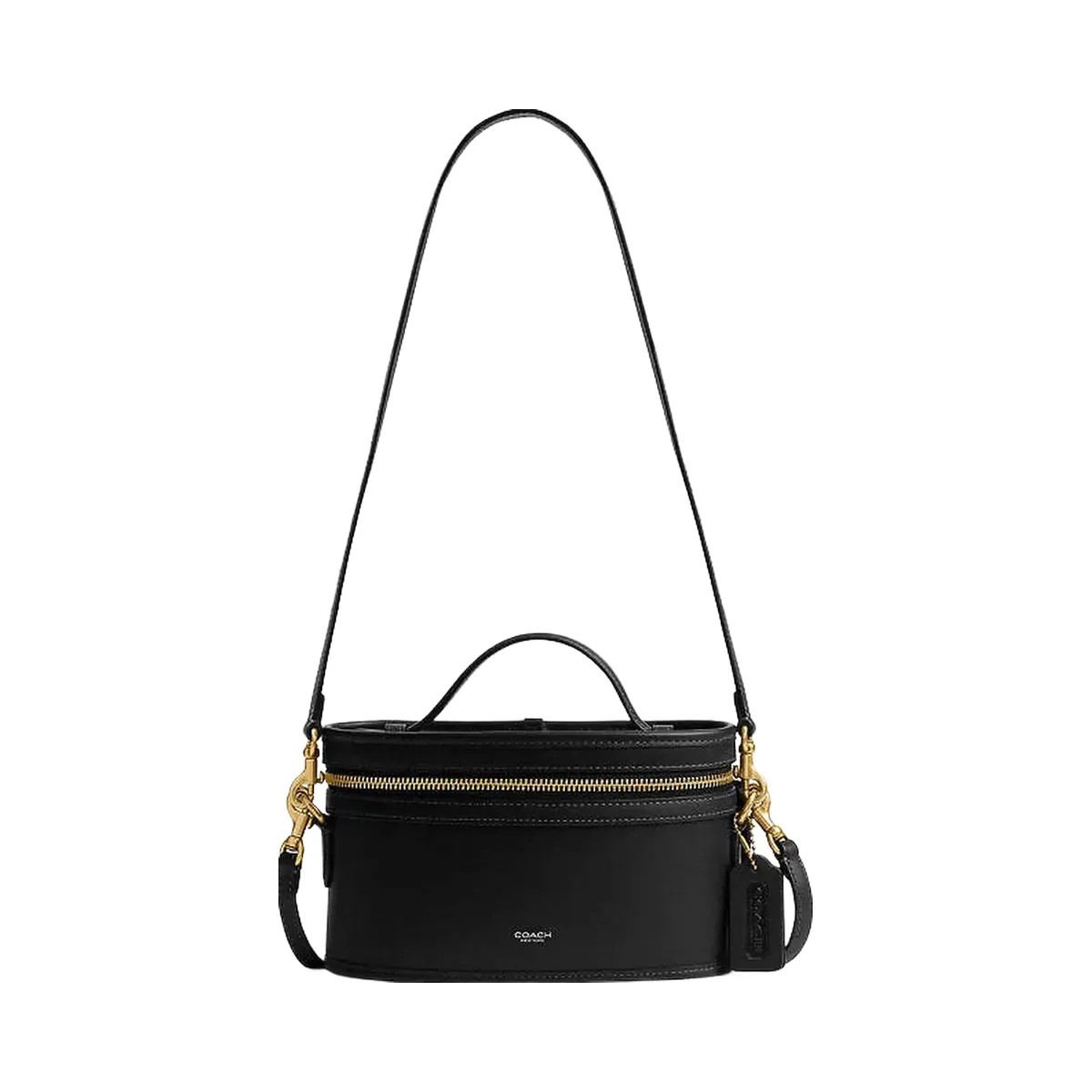 Coach Trail Bag Glovetan Leather-Brass-Black - HypeFly India View 1