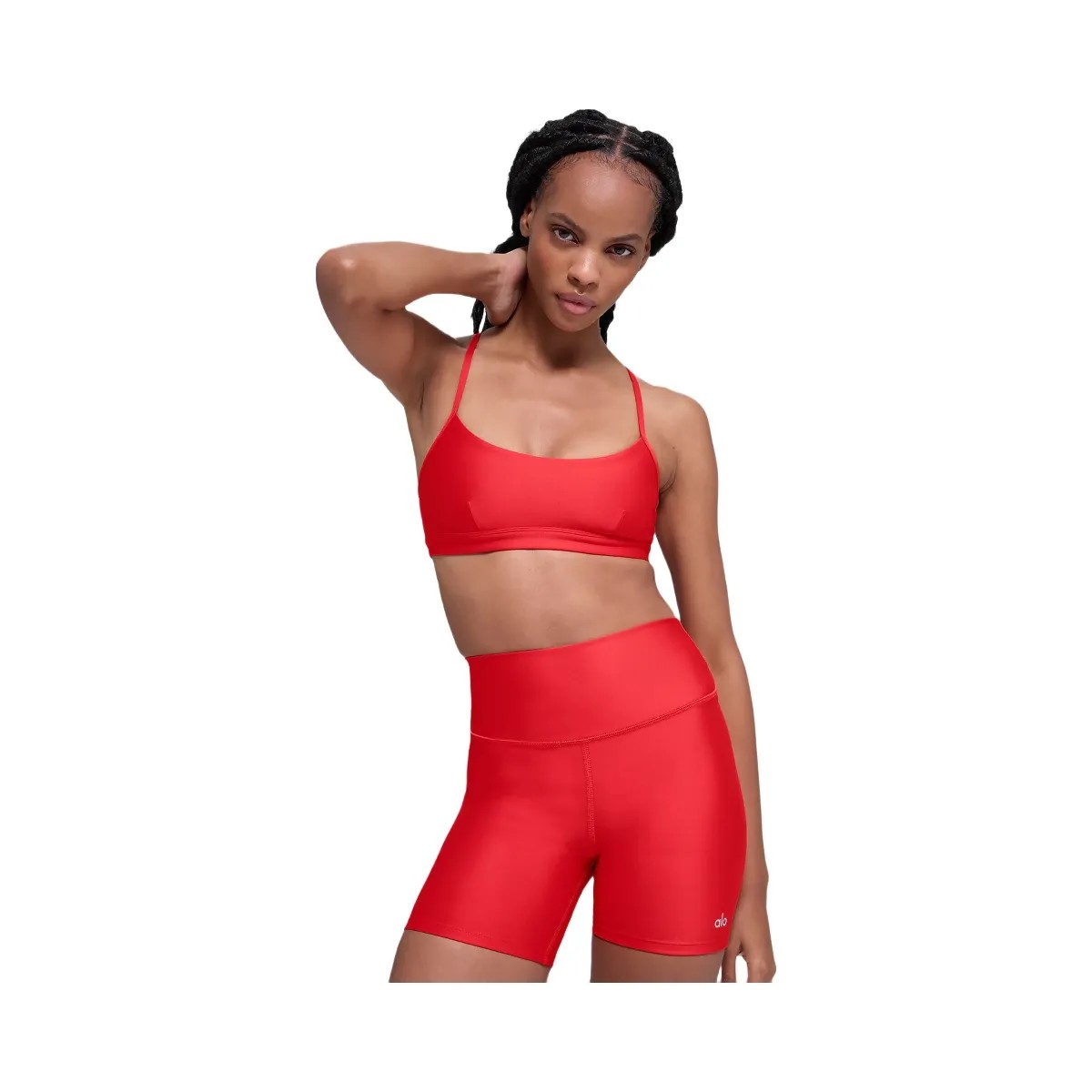 Alo Women's Airlift Intrigue Bra - Bright Red - HypeFly India View 1