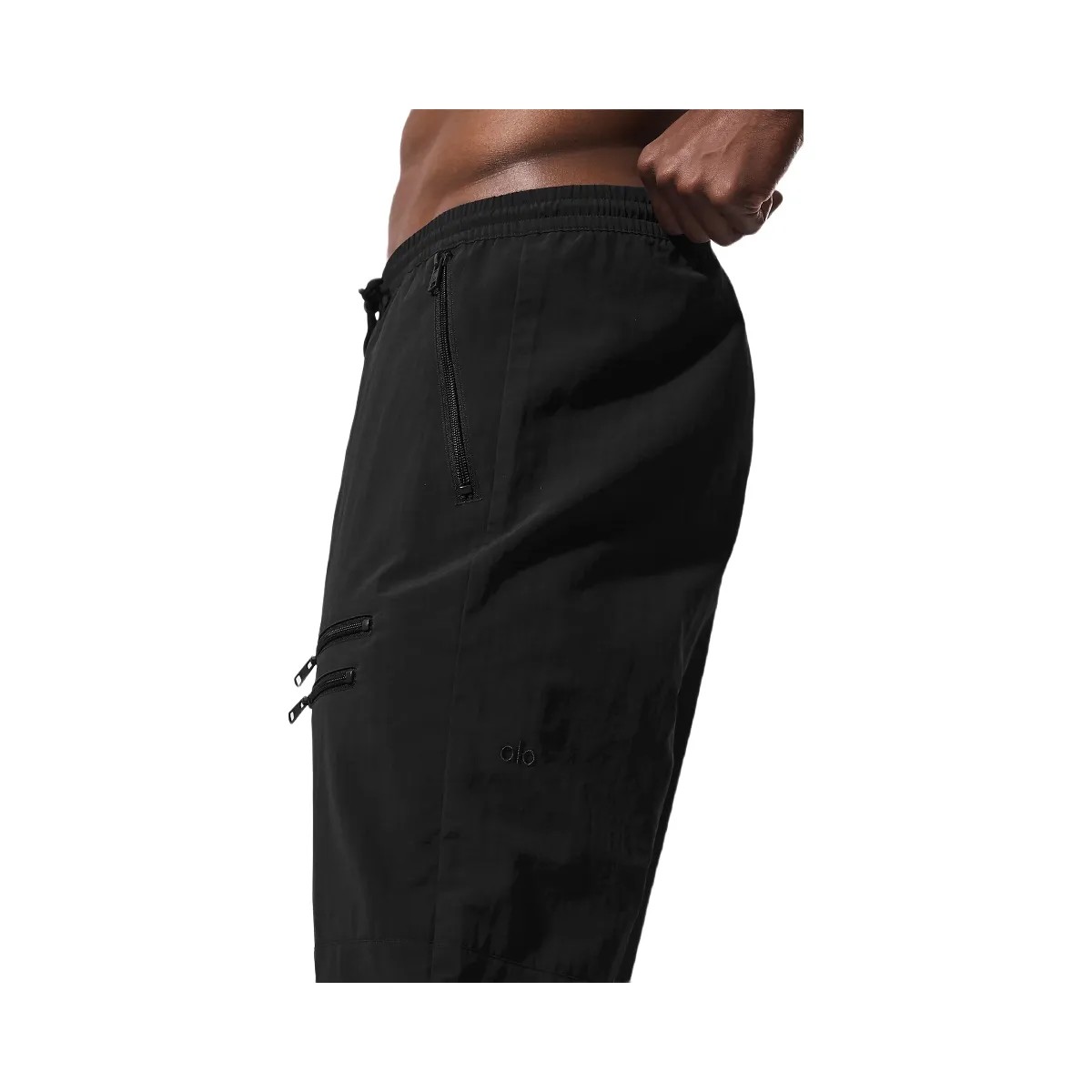 Alo Men's Takeaway Track Pant - Black - HypeFly India View 2