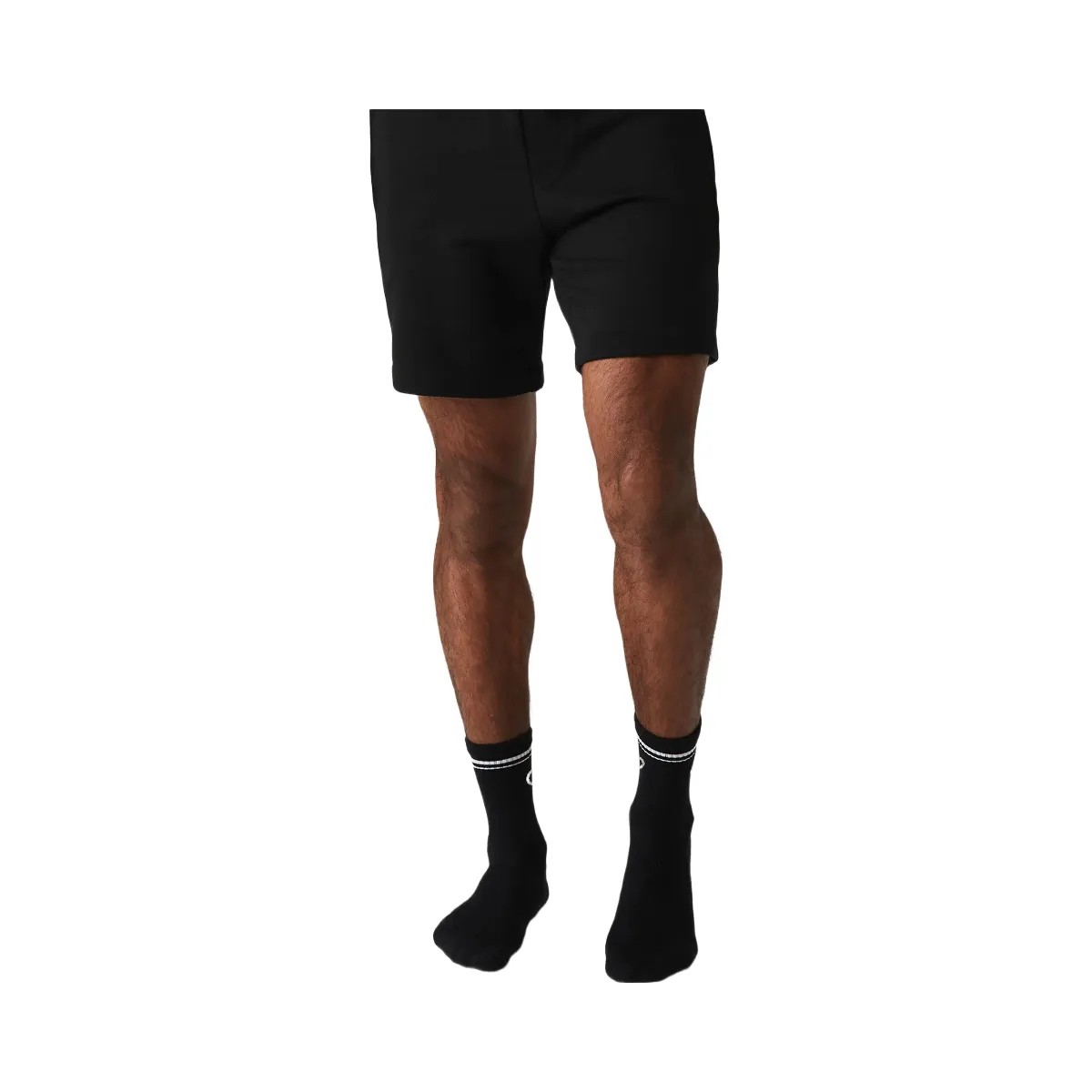 Alo Unisex Half-Crew Throwback Sock - Black/White - HypeFly India View 1