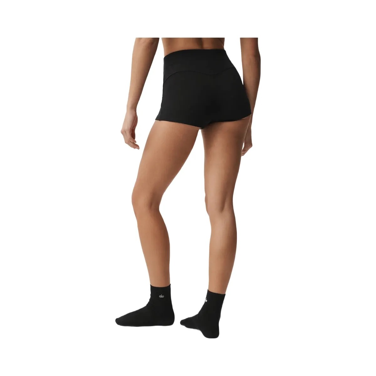 Alo Women's Sway My Way Micro Short - Black - HypeFly India View 2