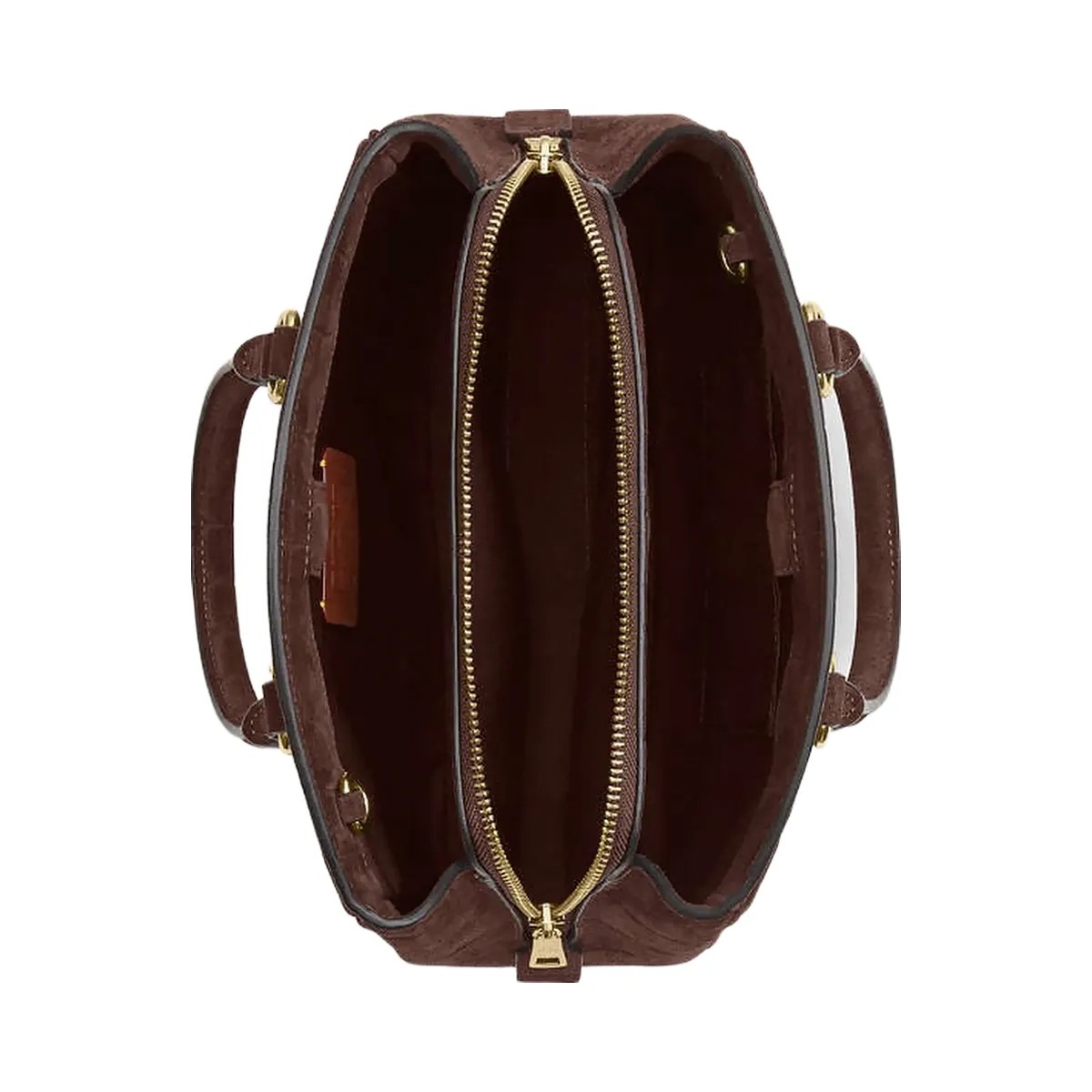 Coach Savannah Small Carryall Bag Embossed Crocodile-Gold-Maple - HypeFly India View 4