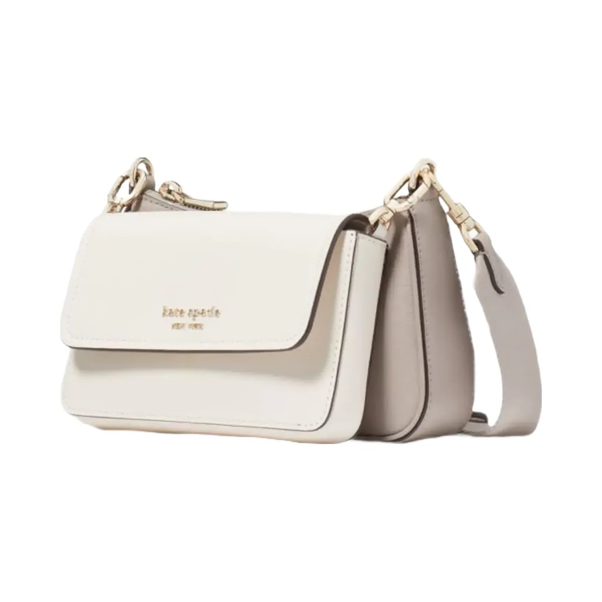 Kate Spade Double Up Colorblocked Crossbody Warm Taupe Multi - HypeFly India View 3