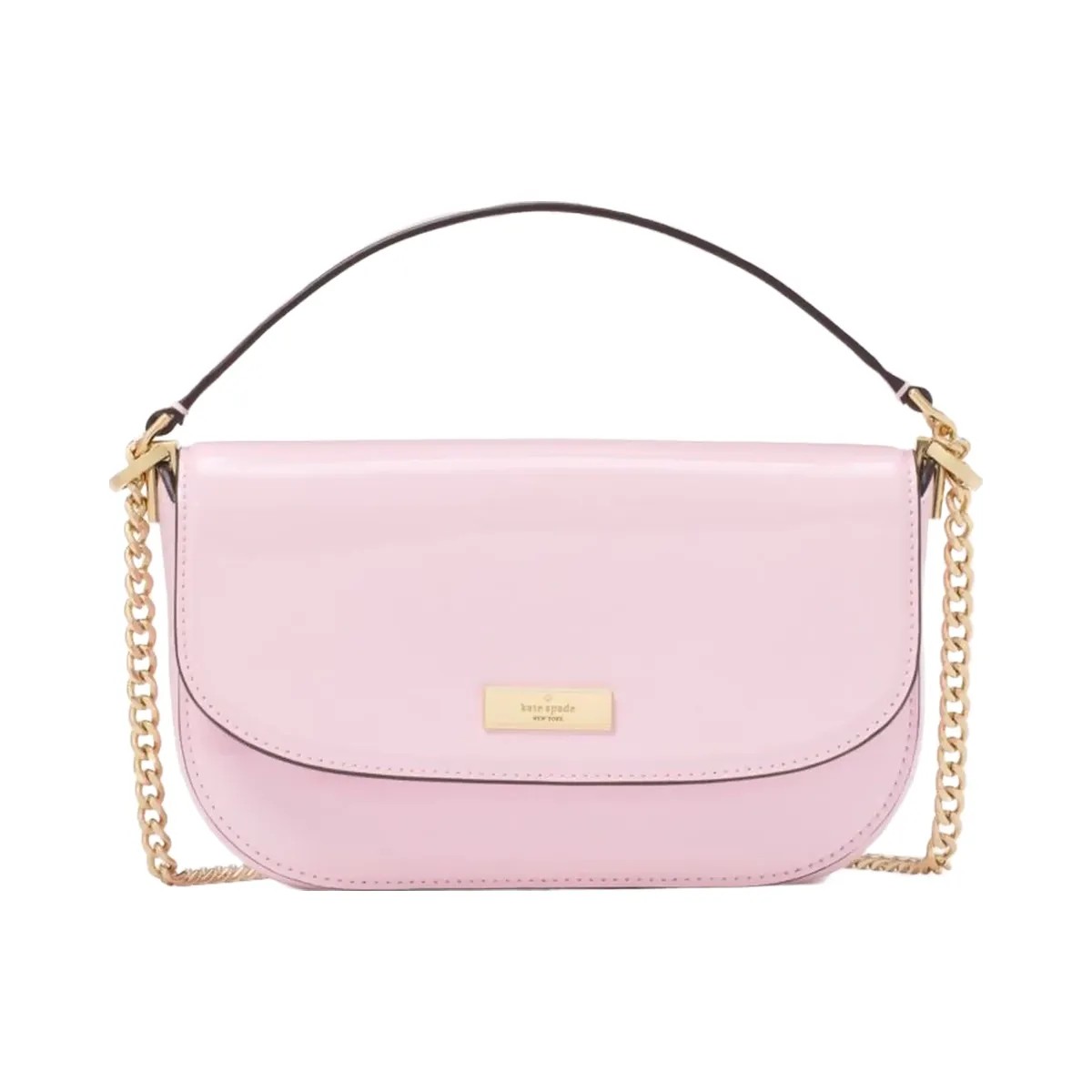 Kate Spade Krista Patent Chain Crossbody Pink Horizon - HypeFly India View 1