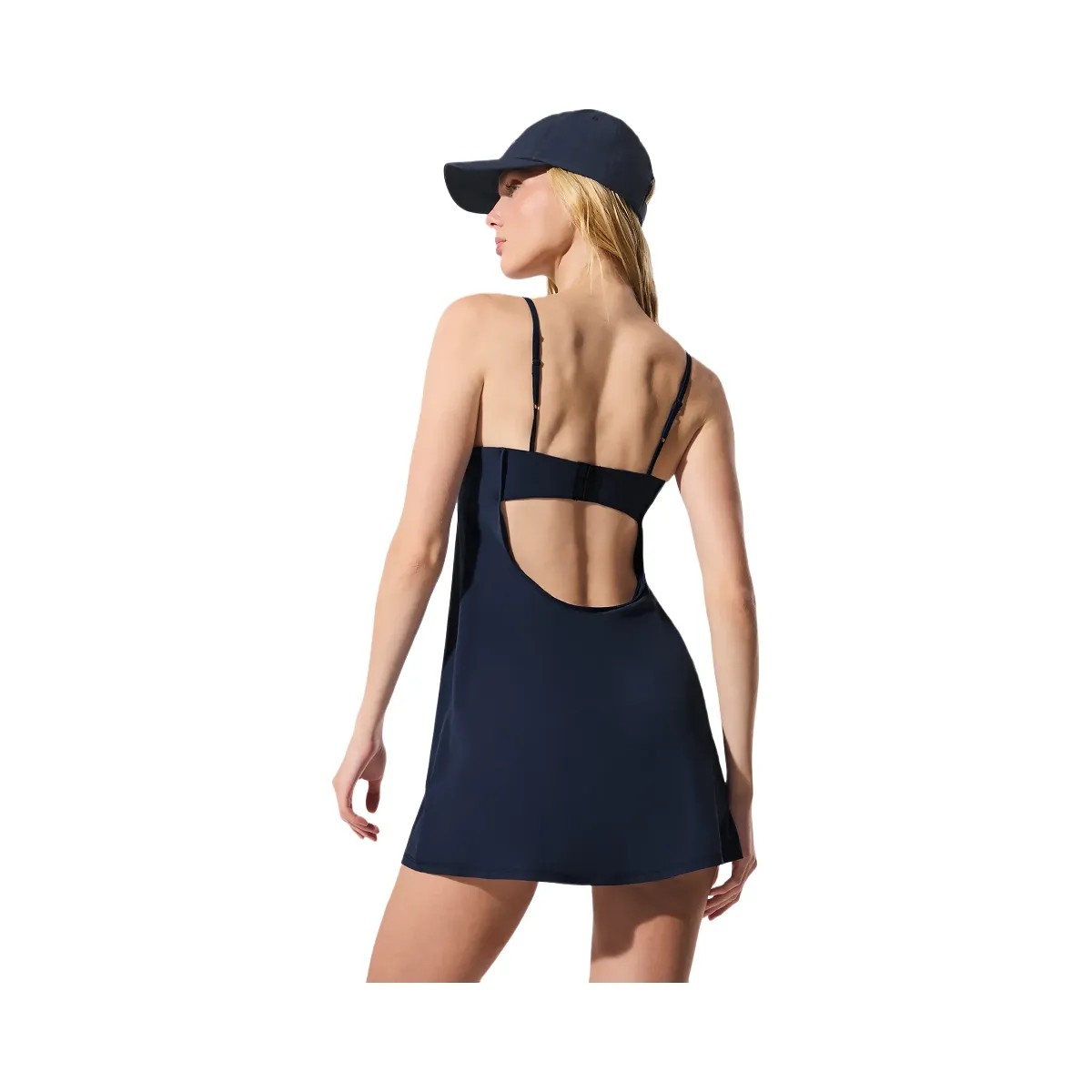Alo Women's Breezy Tennis Dress - Navy - HypeFly India View 4