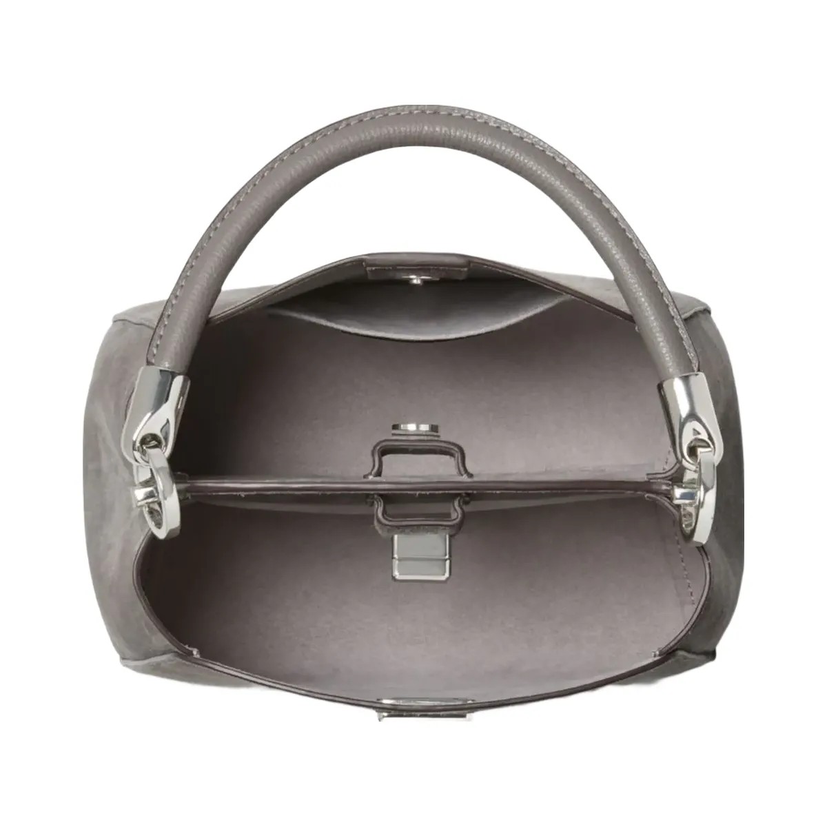 Kate Spade Phoebe Suede Small Top Handle Satchel Hare Grey - HypeFly India View 4