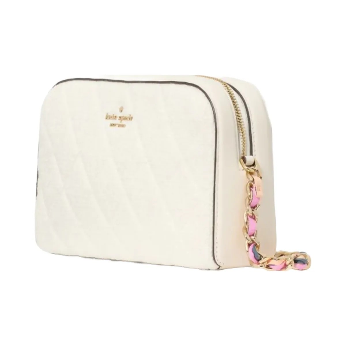 Kate Spade Carey Tweed Chain Camera Bag Cream Multi - HypeFly India View 3