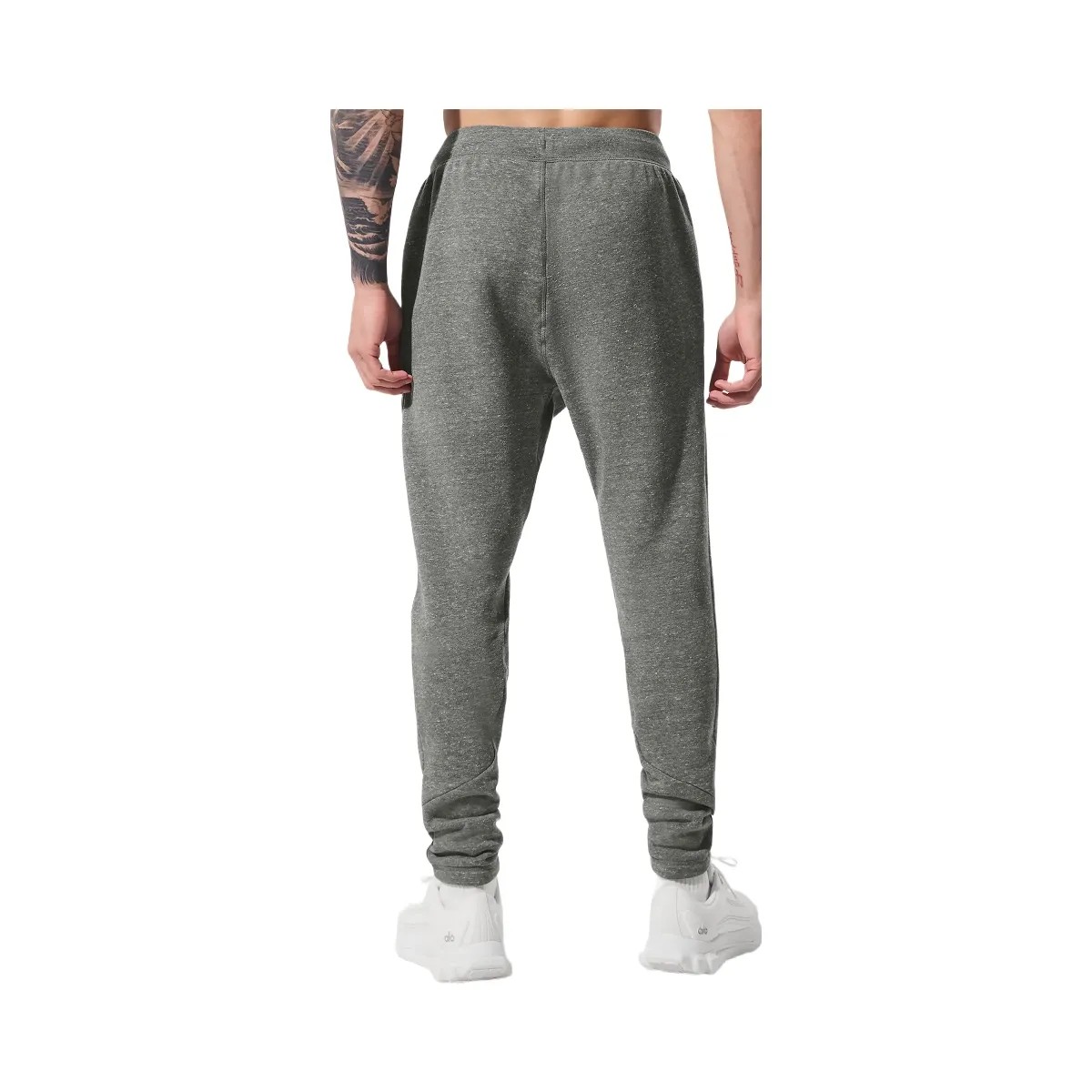 Alo Men's The Triumph Sweatpant - Grey Triblend - HypeFly India View 3