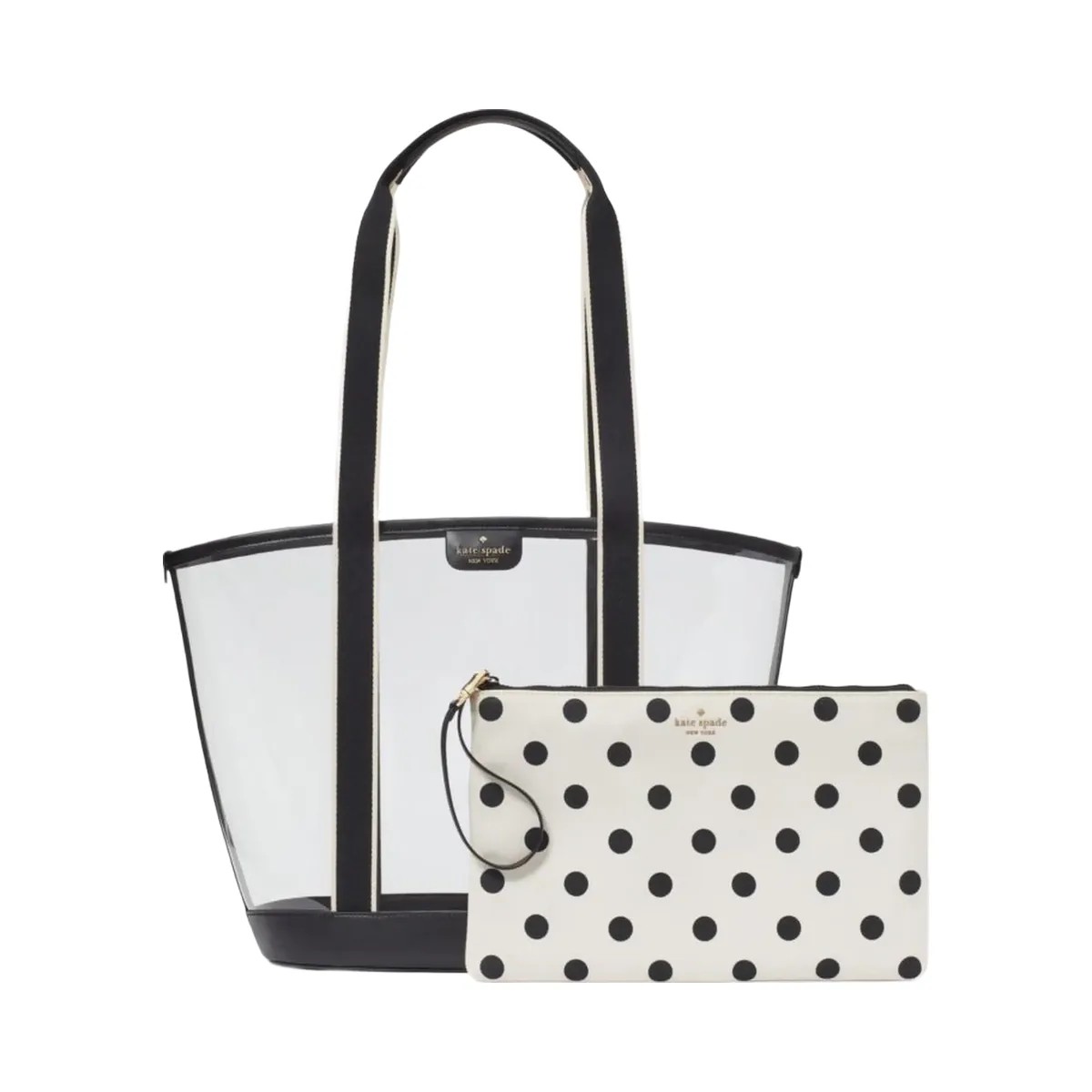 Kate Spade Clare See Through Tote Black Multi - HypeFly India View 6