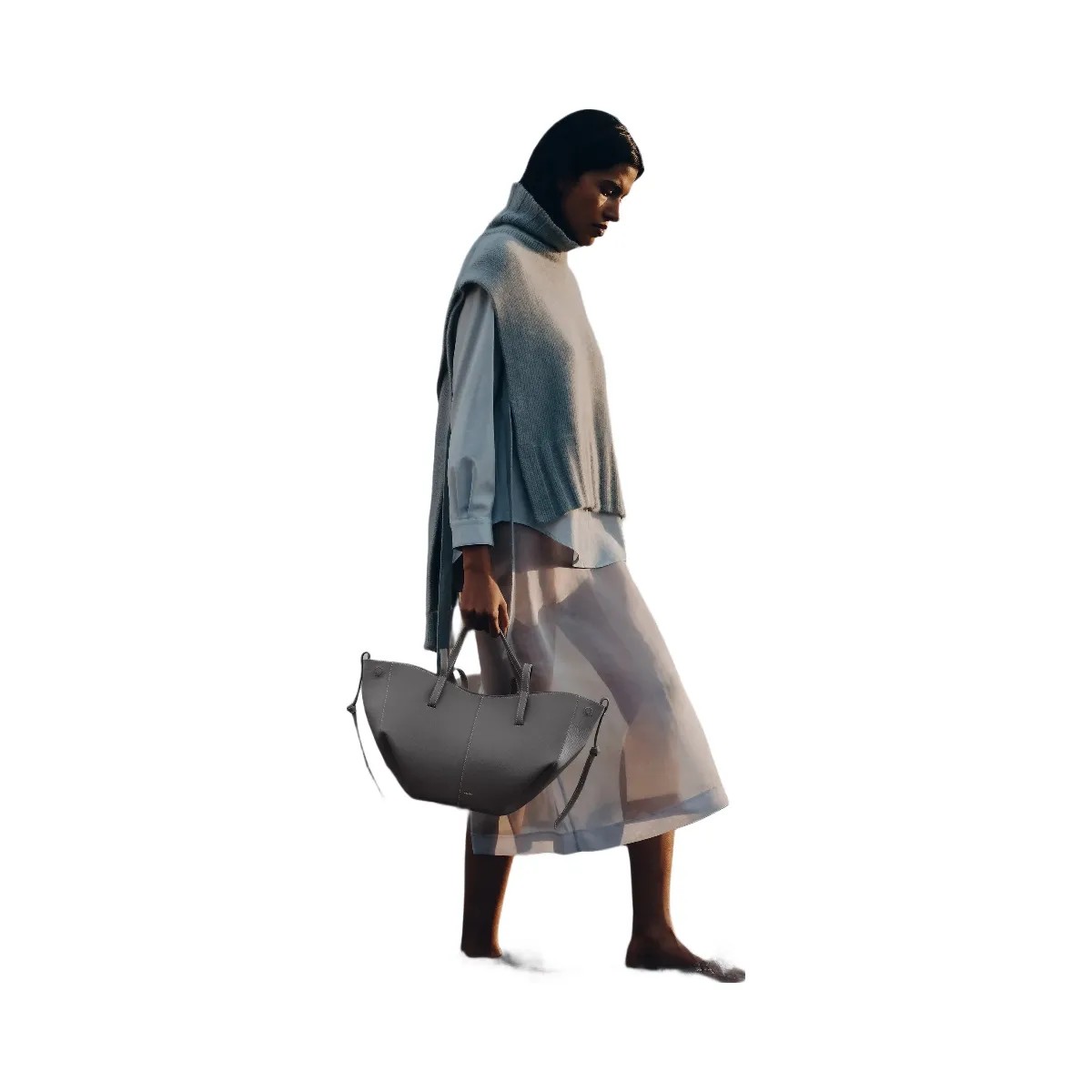 Polene Cyme Mini Textured Stone - HypeFly India View 2