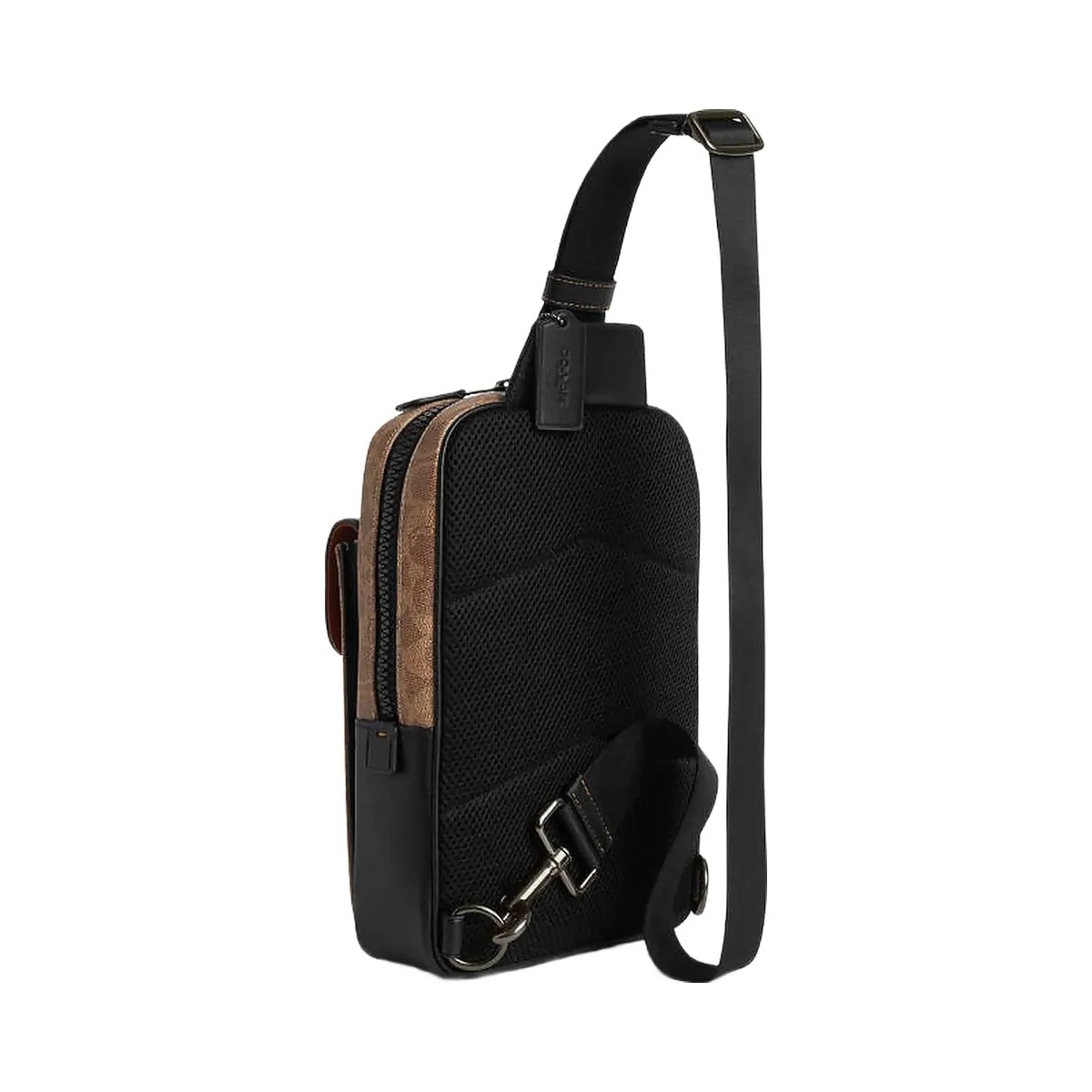 Coach Track Pack In Signature Canvas Qb-Tan-Black - HypeFly India View 3