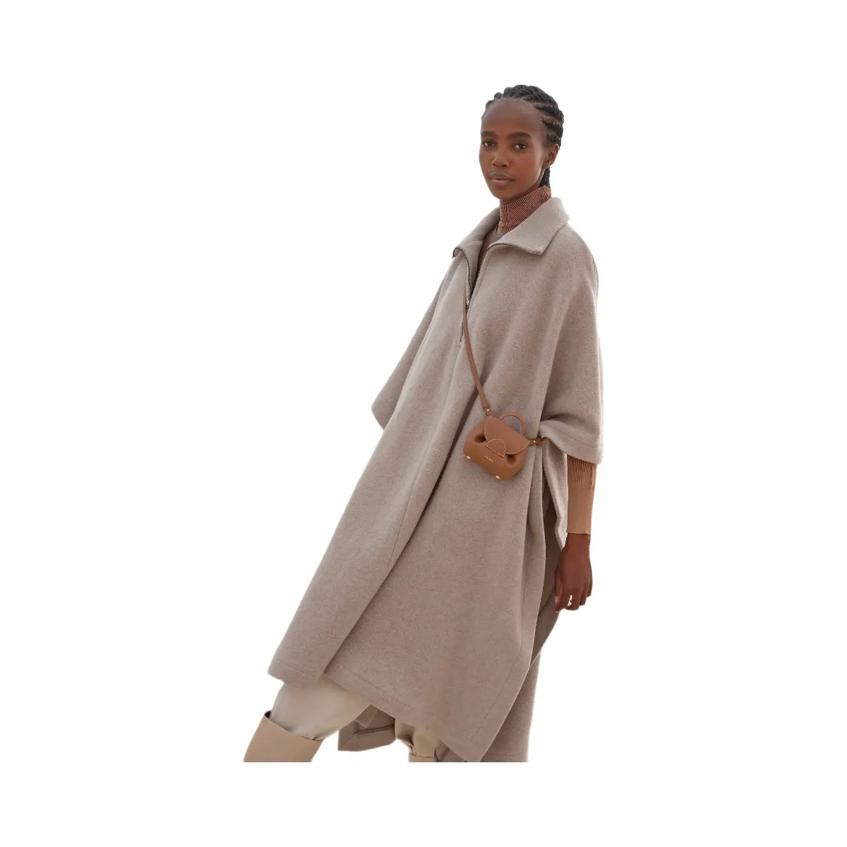 Polene Numero Un Micro Textured Camel - HypeFly India View 2
