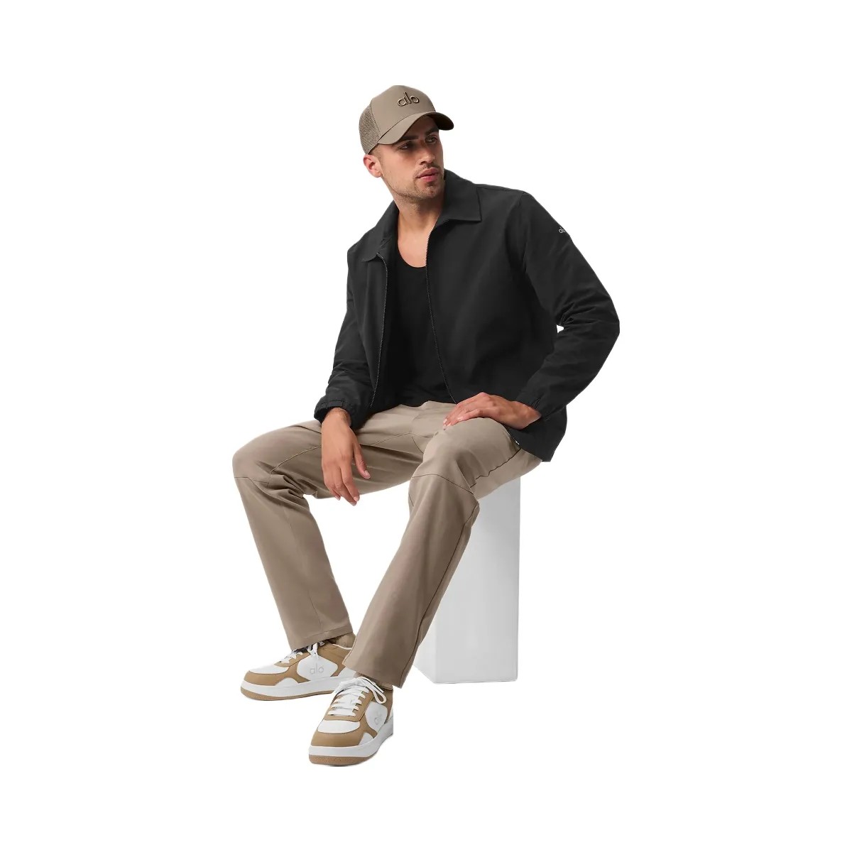 Alo Men's Edition Sueded Pant - Gravel - HypeFly India View 5