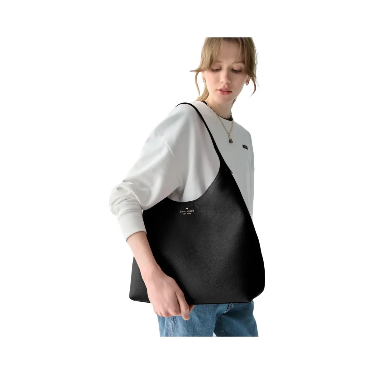 Kate Spade 454 Large Shoulder Bag Black - HypeFly India View 2