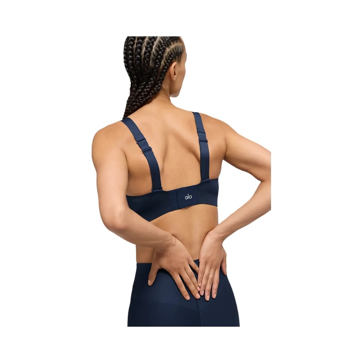 Alo Women's Airlift Strength Bra - Navy - HypeFly India View 2