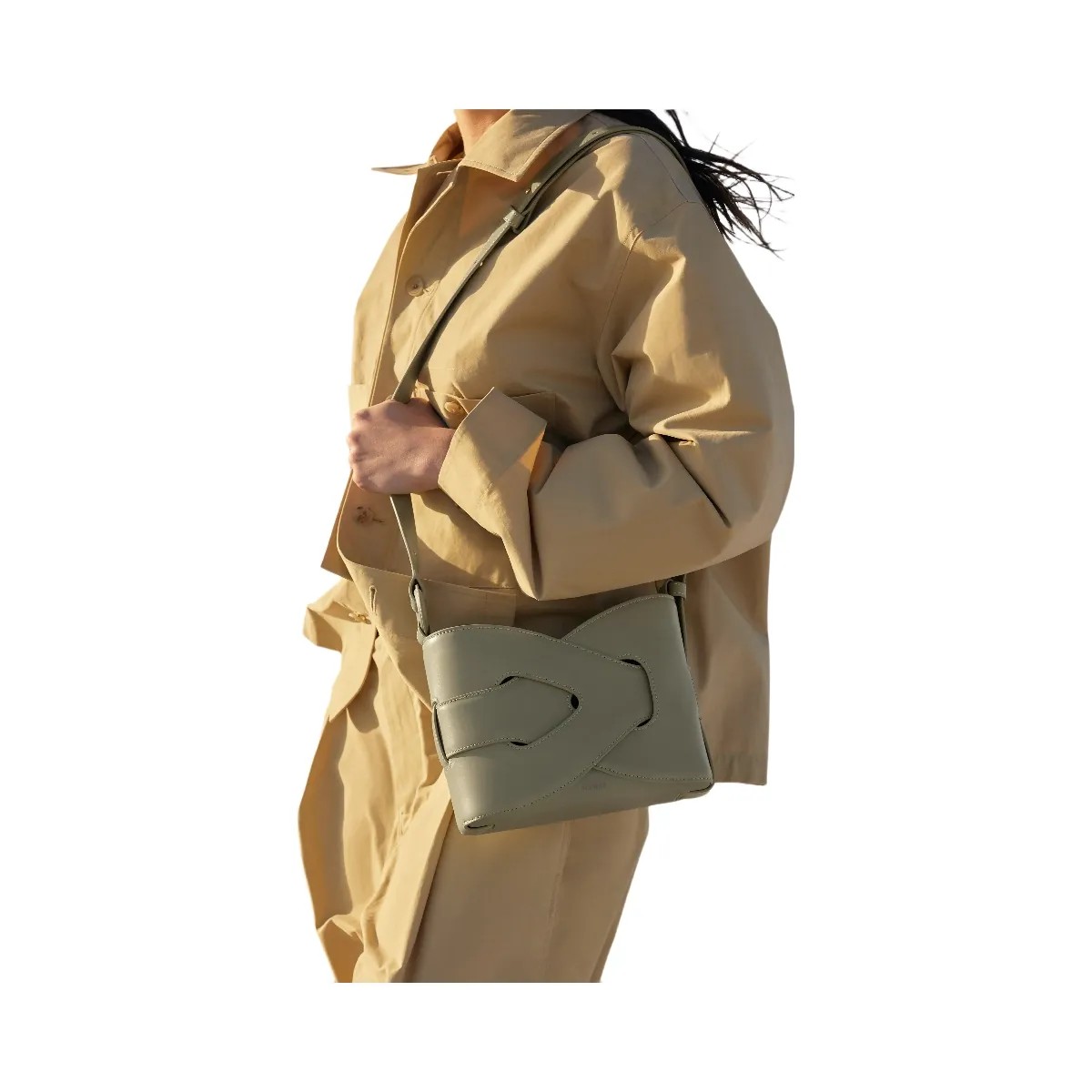 Polene Nodde Smooth Olive - HypeFly India View 5