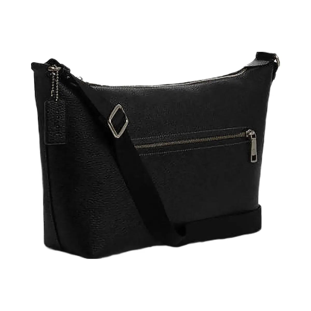 Coach Finn Crossbody Bag Pebbled Leather-Gunmetal-Black - HypeFly India View 3