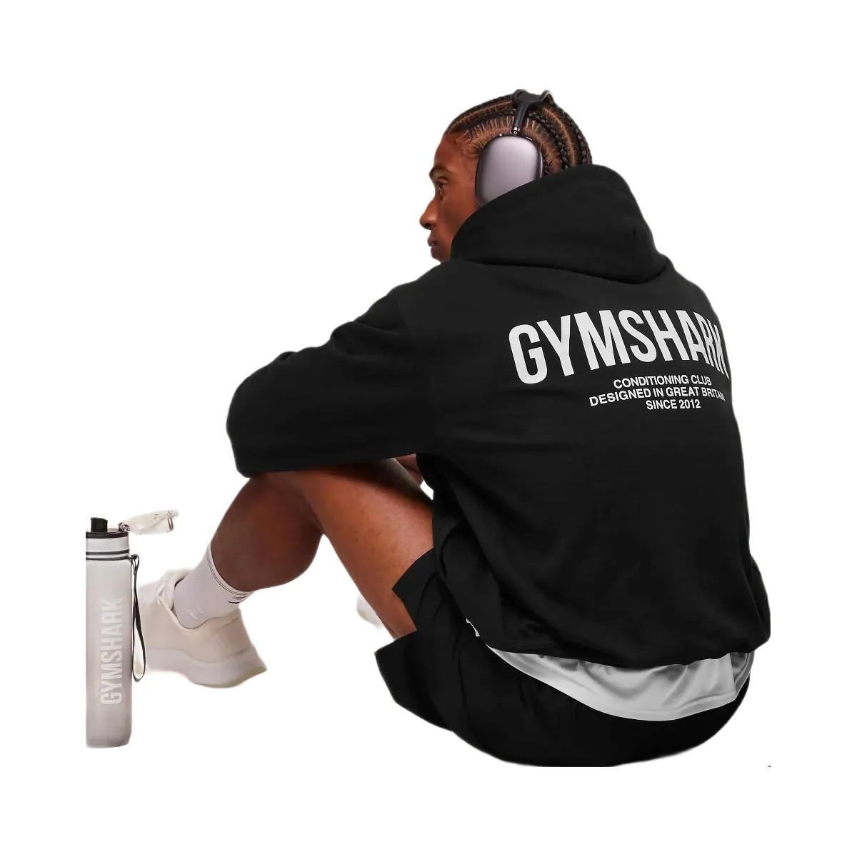 Gymshark Conditioning Club Hoodie - Black - HypeFly India View 2