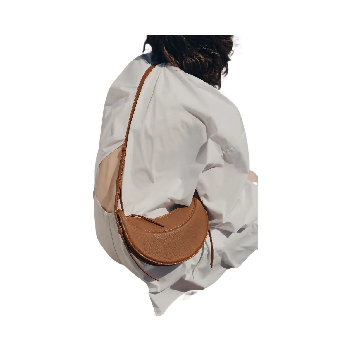 Polene Numero Dix Textured Camel - HypeFly India View 3
