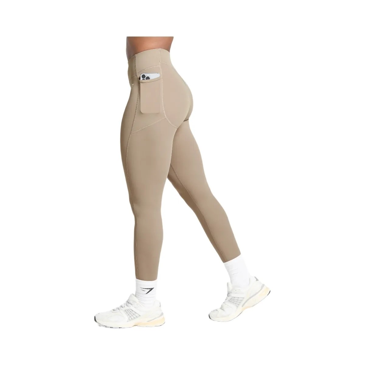 Gymshark Lifting Pocket Leggings - Lifestyle Brown - HypeFly India View 2