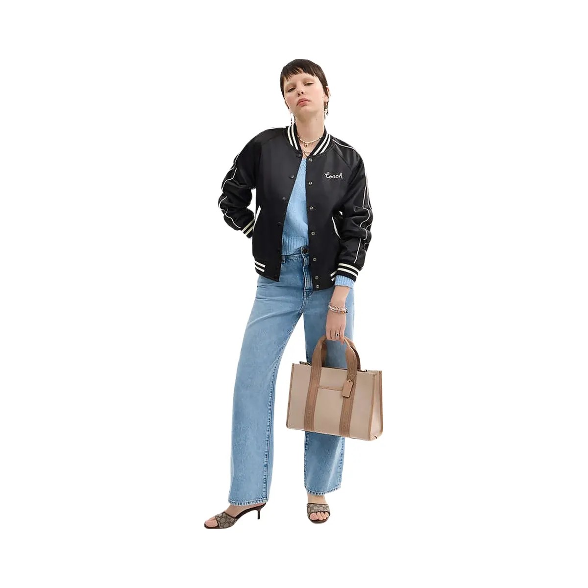 Coach Smith Tote Bag Canvas-Im-Dark Natural Multi - HypeFly India View 2