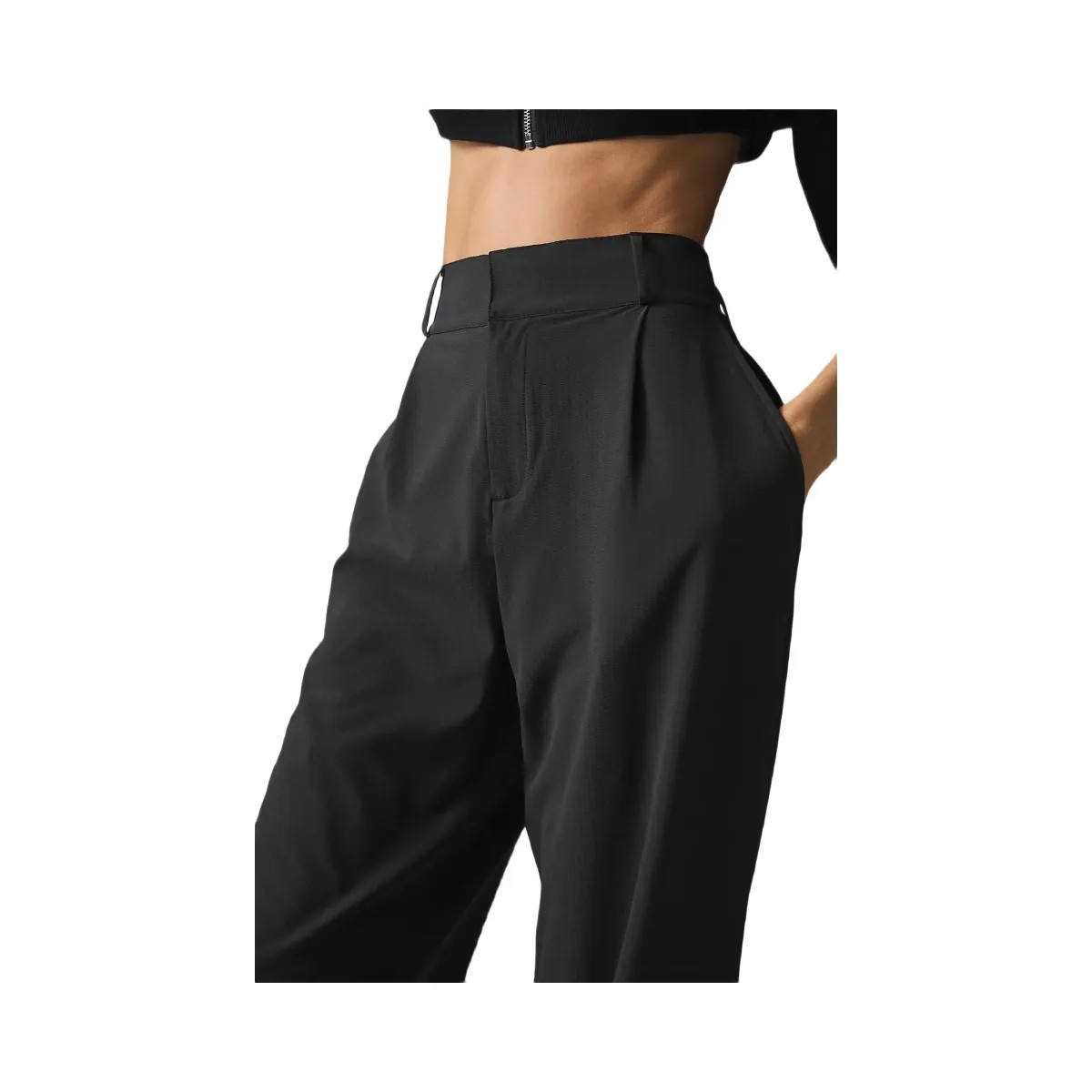 Alo Women's High-Waist Dreamscape Trouser (Regular) - Black - HypeFly India View 5