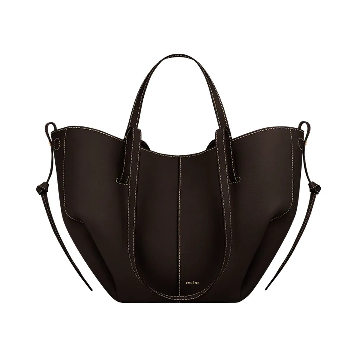 Polene Cyme Mini Textured Ebony - HypeFly India View 1